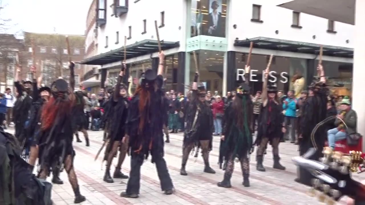 Beltane Border Morris - White Ladies Aston Exeter 4 Feb 23