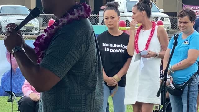 Hawaii Lieutenant Governor Candidate Junior Tupai at Kauai Event 4/10/2022