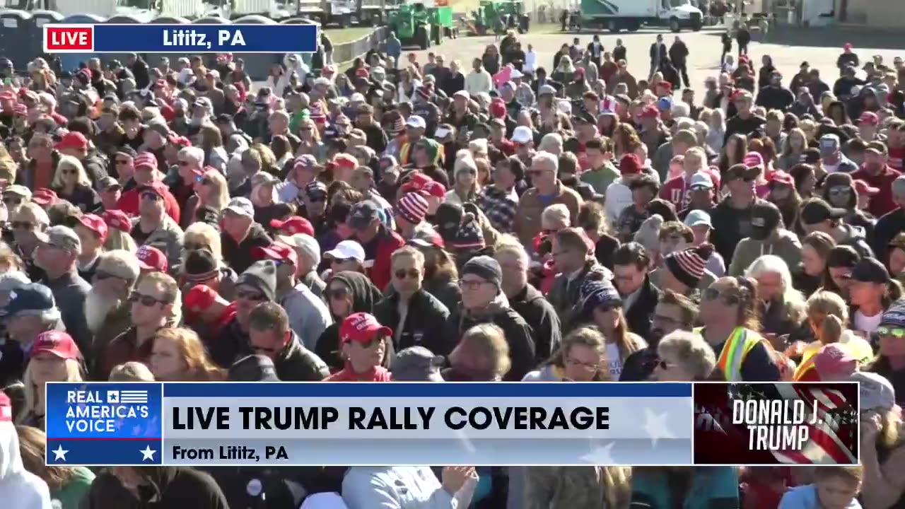 EXCITED MAGA CROWD IN LITITZ, PA