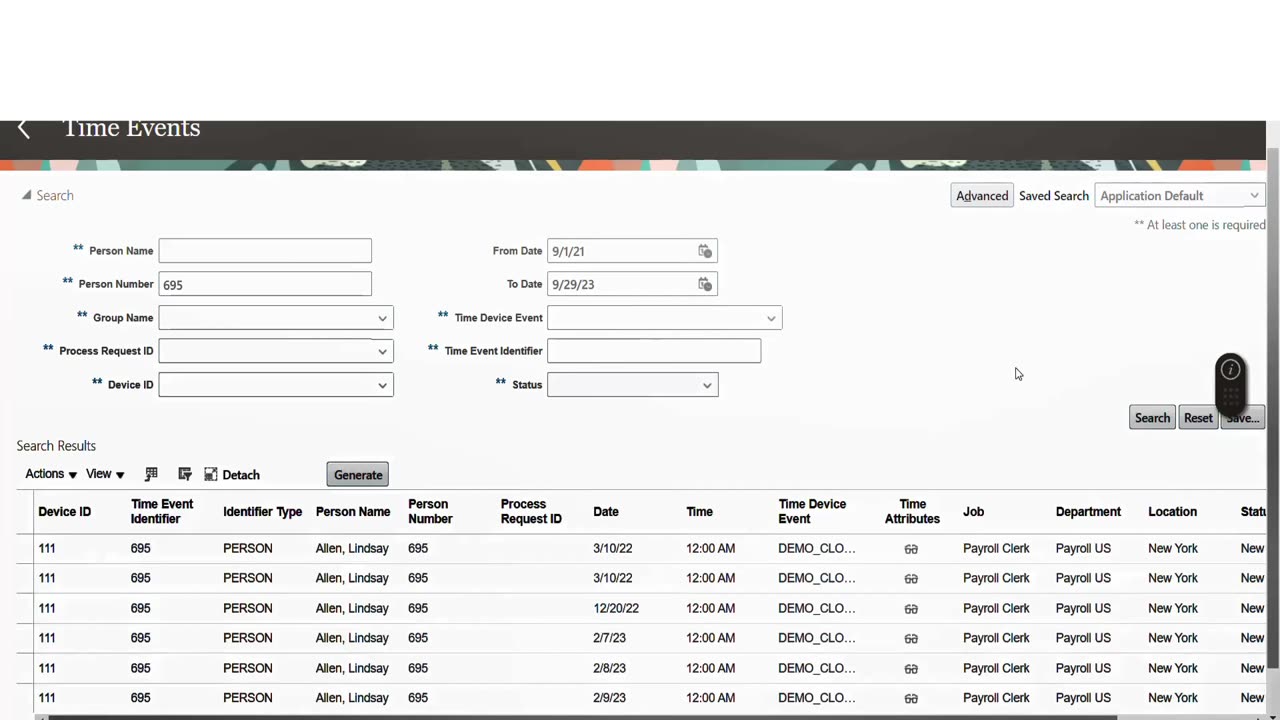 Biometric Devices to OTL Timecard Integration with eZintegrations