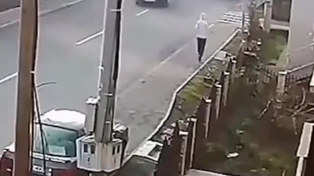 The guy didn't die for a while, watch the full video
