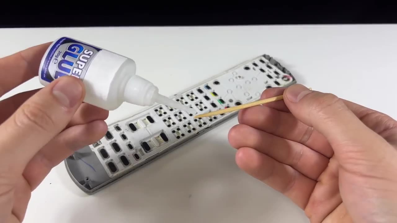 Just a Drop of Super Glue on the TV Remote and you will be amazed !