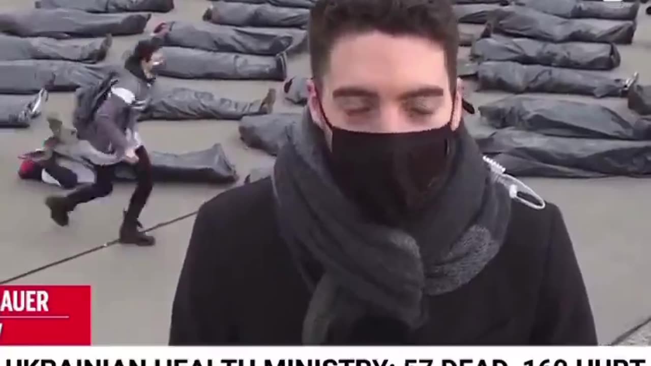 Ukrainian PROPAGANDA!! That guy is still alive!!