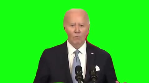 Biden farts loud meme Green Screen