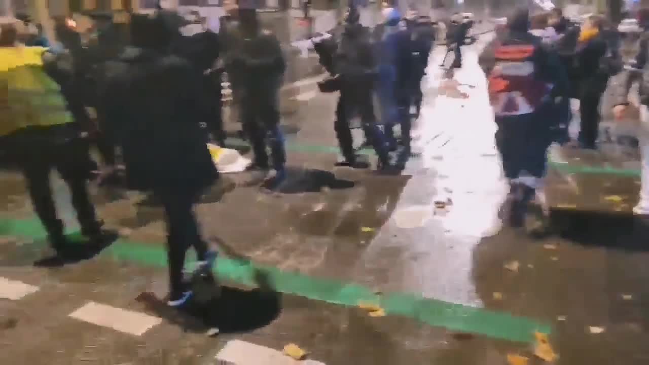 Lille France Protests Against Health Pass/ VaccineMandate/ Green Pass