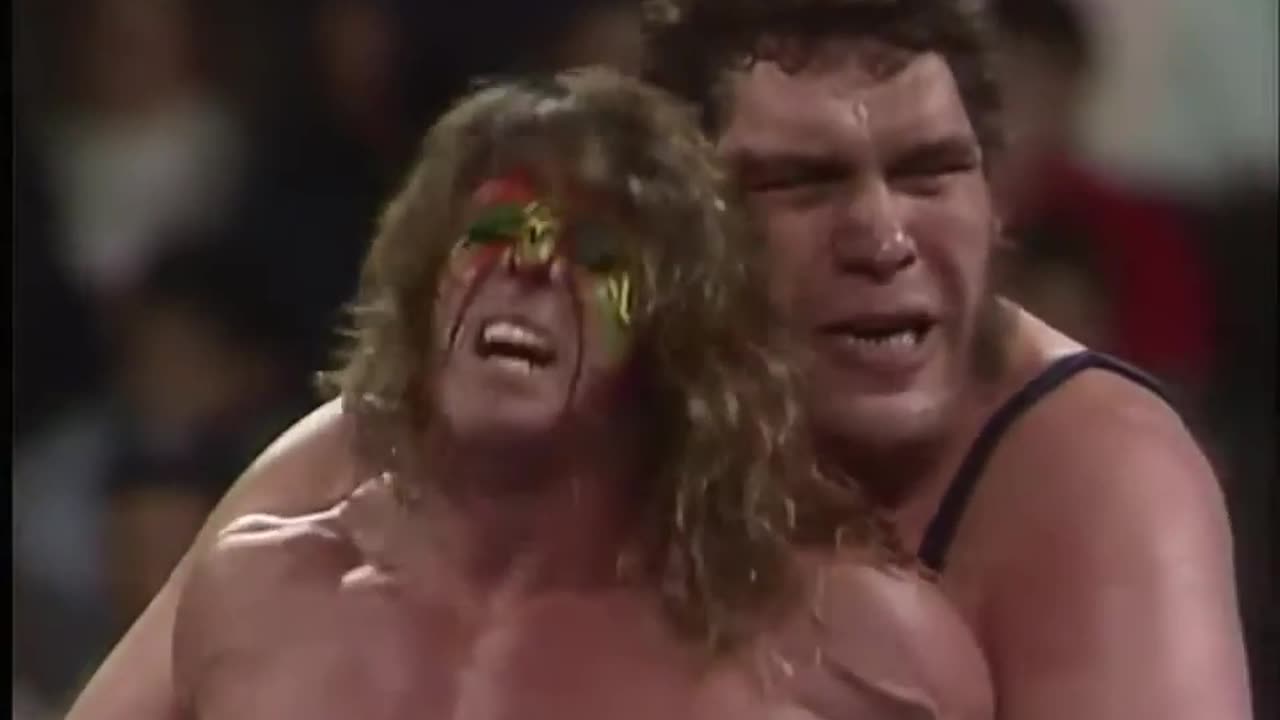 (1989.11.25) Ultimate Warrior vs Andre the Giant - Saturday Night's Main Event - WWF