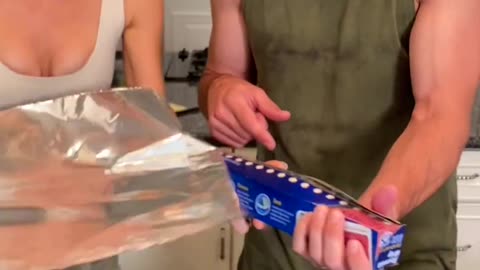 He shows the secret to the fire trick