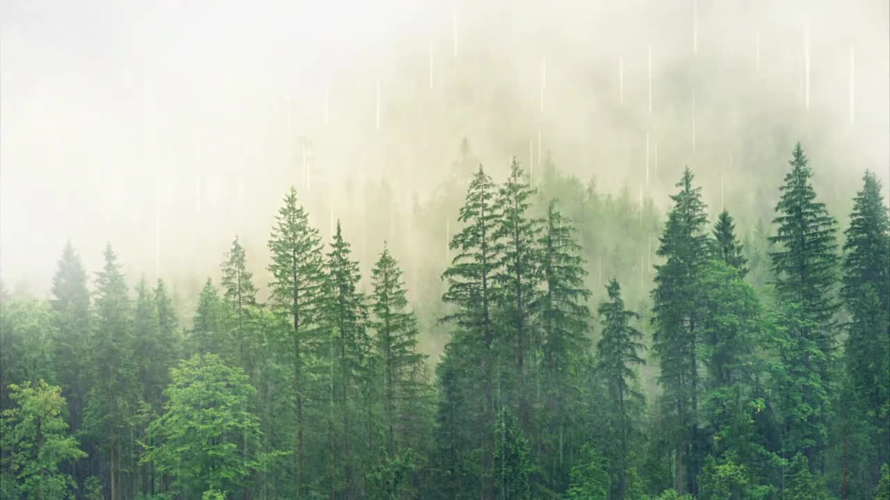 Relaxation meditation - Rain Solace | Rain music for deep sleep