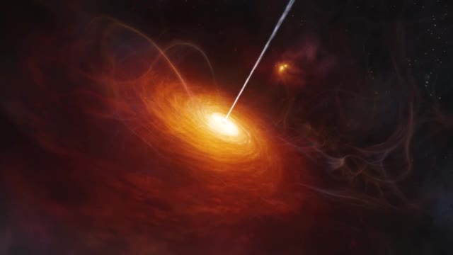 A 3D animation of the most distant quasar