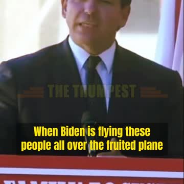 Desantis' epic response to reporter calling him 'human trafficker.'