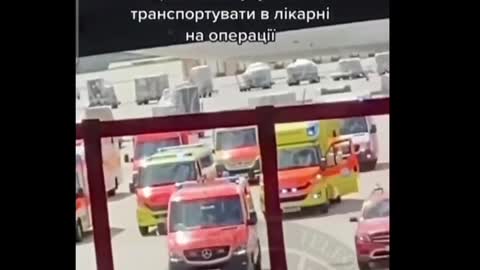 Wounded from Ukraine are transported to hospitals in the EU
