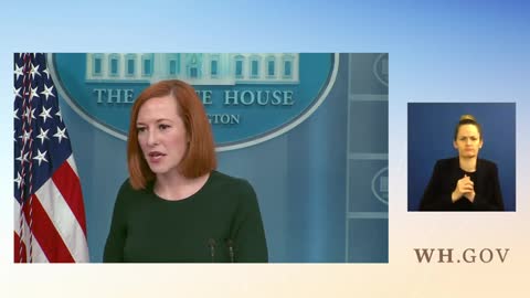 Press Secretary Jen Psaki Holds A Briefing As House Debates Spending Bill