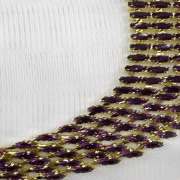 18KGP Swarovski Amethyst 15” Necklace. Made with Swarovski Crystal. Gift. Party