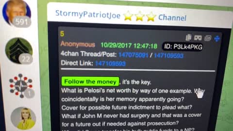 Bukti-bukti Q; Jesse Watters, Q udara, Q5 Follow The Money--Nancy Pelosi