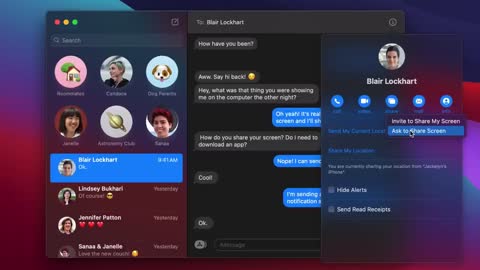 How to share your screen with others in Messages on your Mac