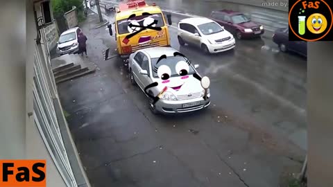 FUNNY CARTOON CAR ACCIDENTS