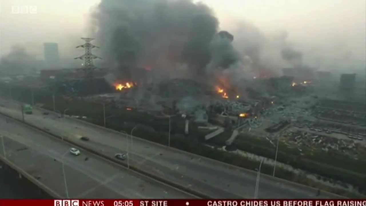 TIANJIN EXPLOSIN (BBC)