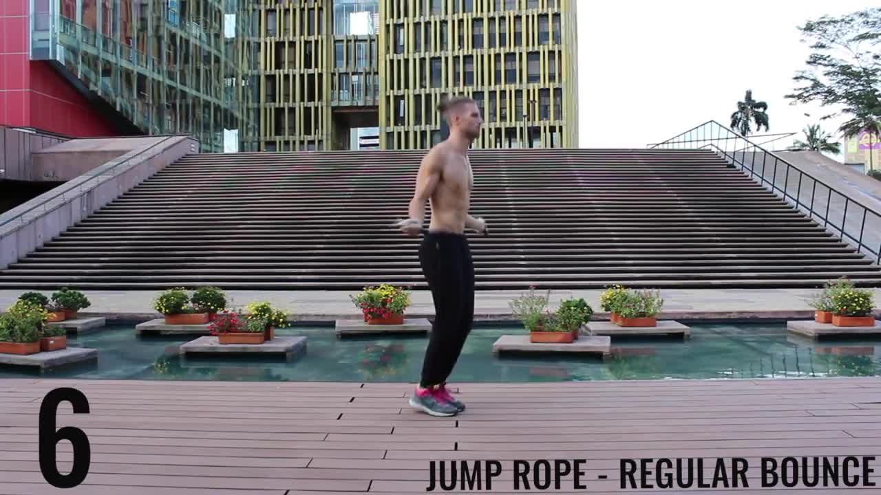 10 Minutes jump rope workout. best cardio