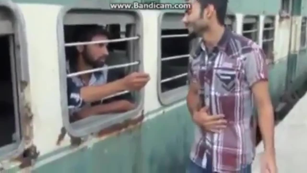 Funny guy in the train