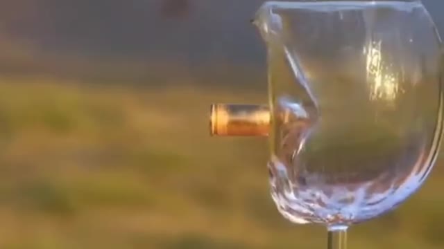 Amezing Bullet experiment with different types of 🍷 glass