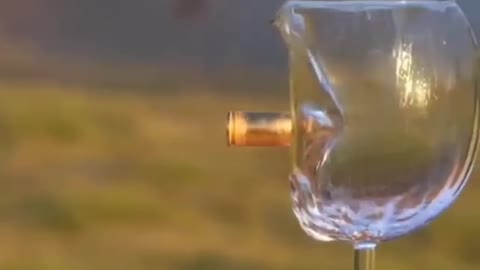 Amezing Bullet experiment with different types of 🍷 glass