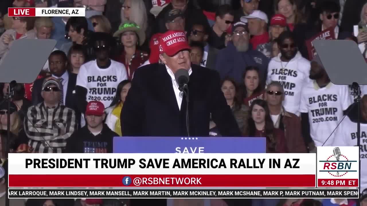 President Trump Save America Rally in Arizona Jan. 15 2022