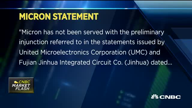 Micron_ Haven't been served with ruling blocking chips in China