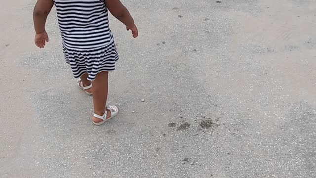 At the beach with the kids