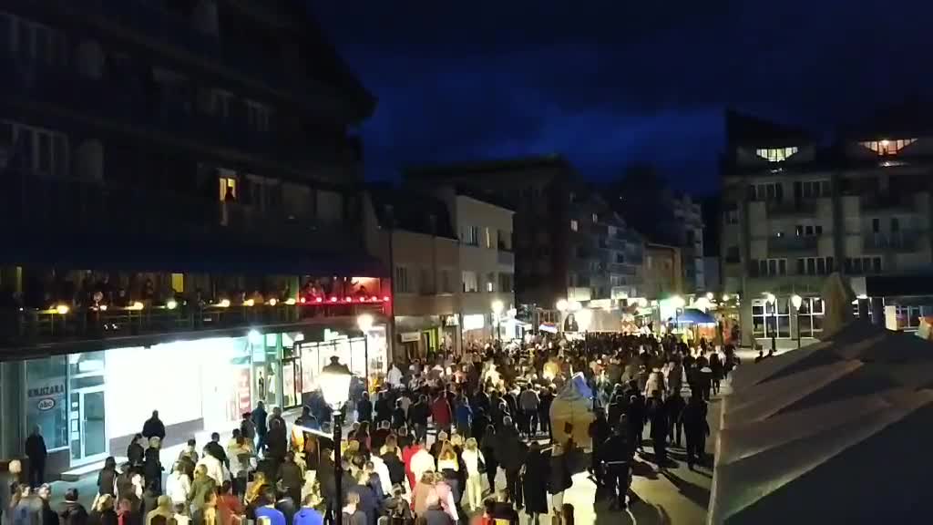 litija u Pljevljima zbog usvajanja Zakona o slobodi vjeroispovijesti