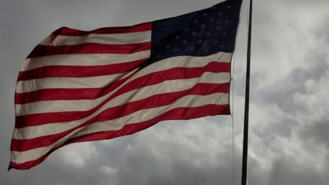 Old Glory just blowing in the wind