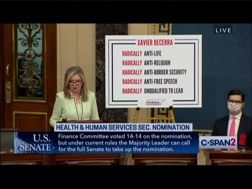 Sen. Blackburn Reveals HORRIFYING Details of Biden HHS Nominee's Abortion Beliefs