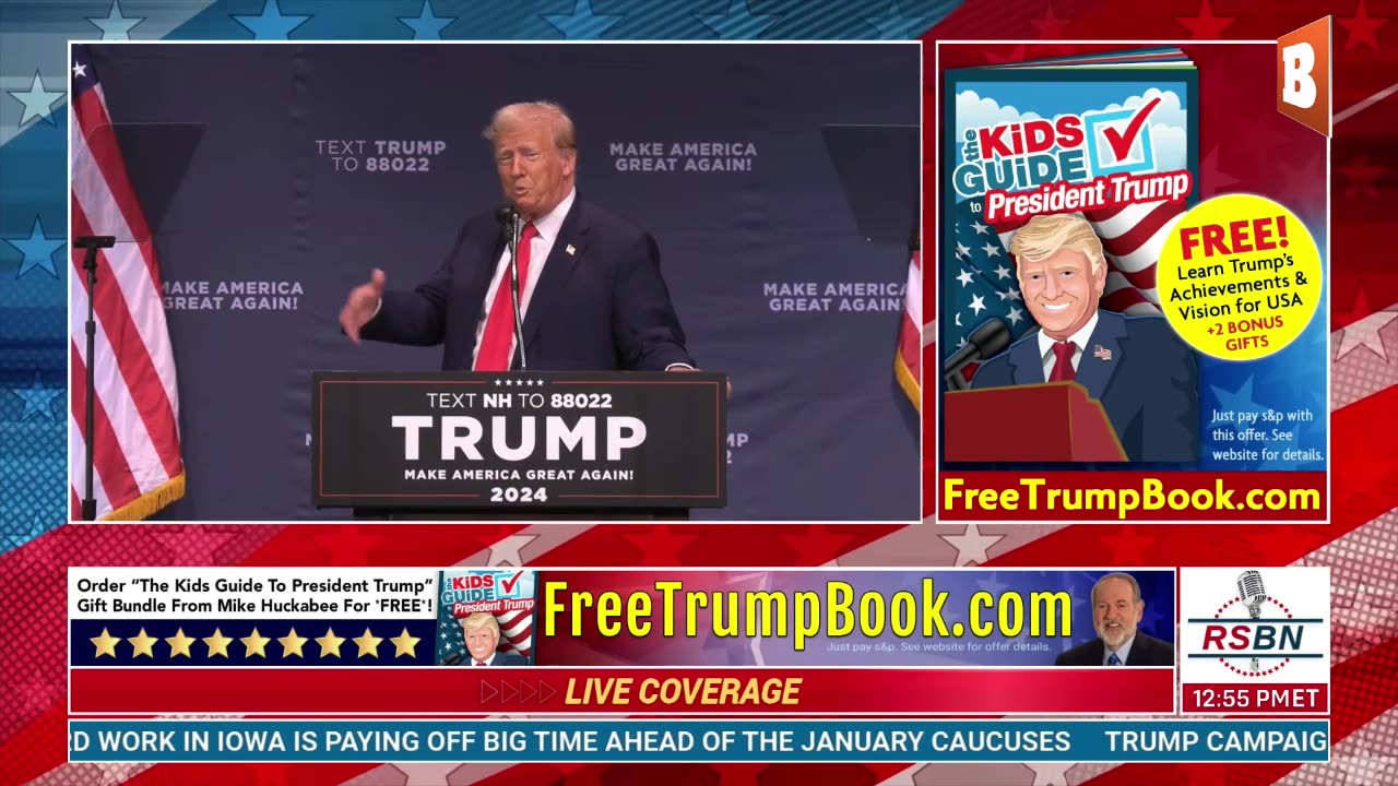 LIVE: Donald Trump Delivering Remarks in Wolfeboro, NH...