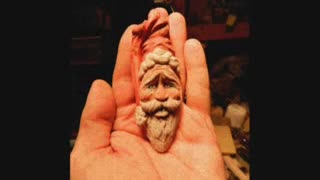 'Carving a Santa Ornament'