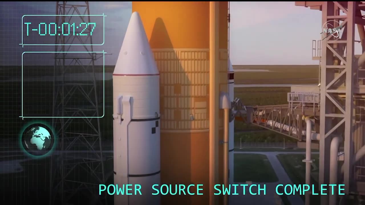 Smoke and Fire NASA's Space Launch System Rocket Booster Test