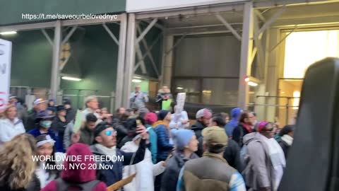 NEW YORKERS March for WORLDWIDE FREEDOM 20th Nov 2021