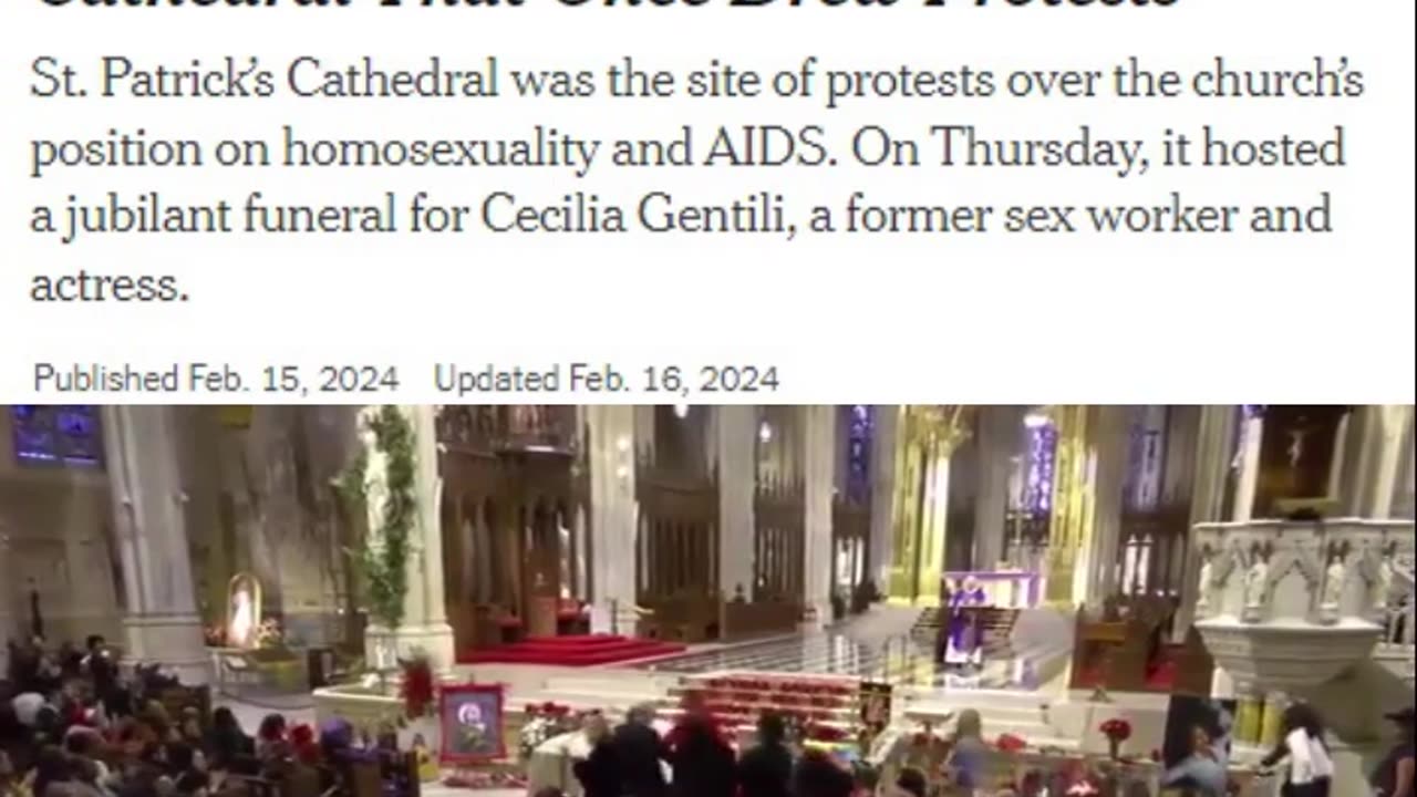 Mourning a Transgender Activist at a Cathedral That Once Drew Protest