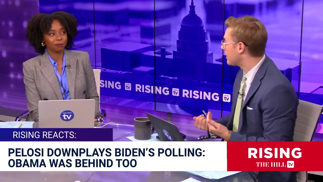 Pelosi WAVES OFF Biden's DISMAL Polling,Says Obama Polled Poorly Too: Rising