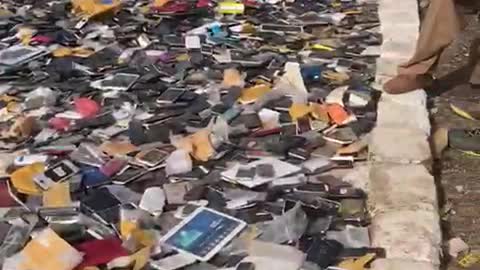 Taliban destroyed thousands of phones