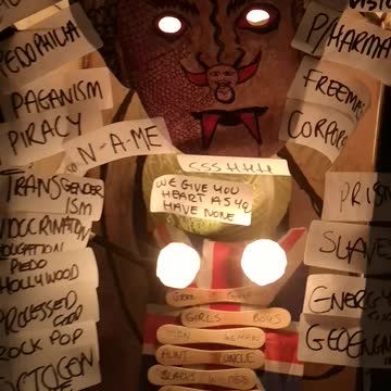 Mock Satanic Ritual For the Queen