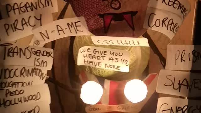 Mock Satanic Ritual For the Queen