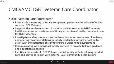 LGBTQ+ Issues in the Veteran Space