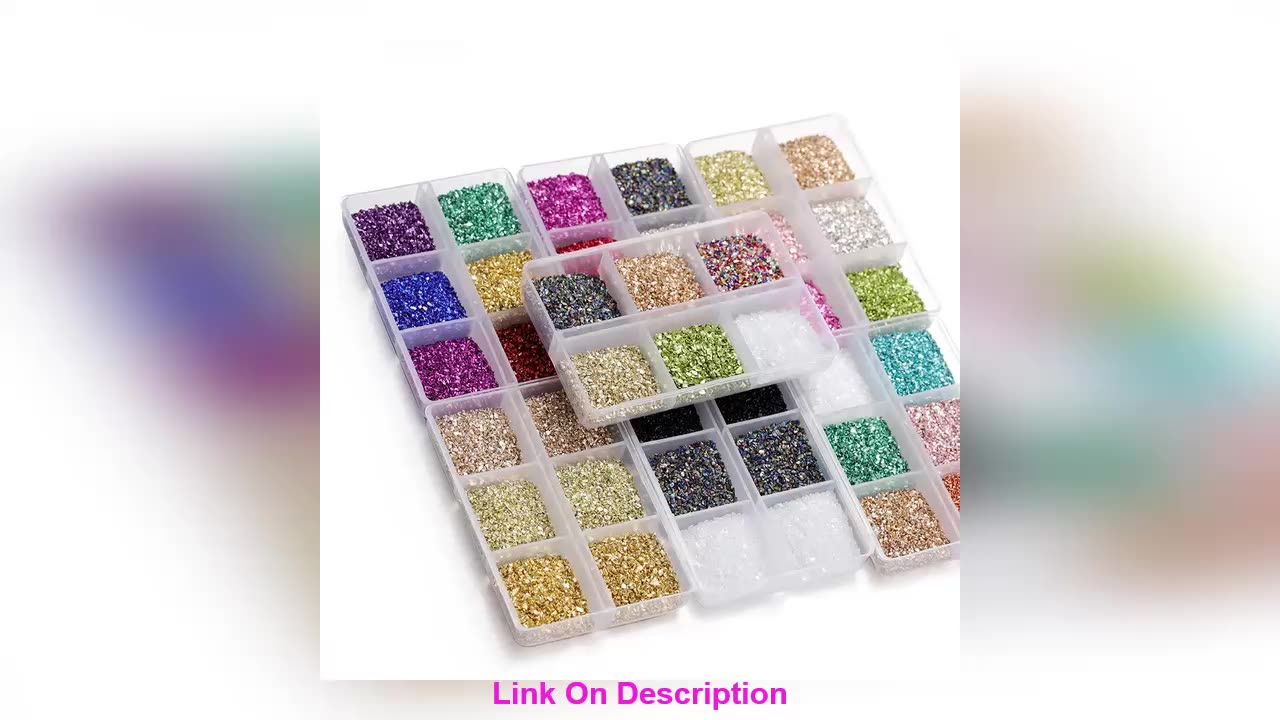 Get 30g/Box Crushed Glass Stones Resin Filling Irregular B