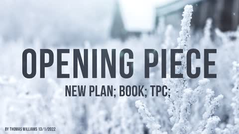 New Plan; Book; TPC;