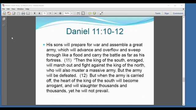 Daniel 11 The final vision 1-11