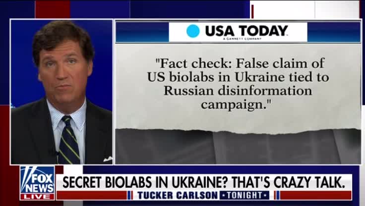 Tucker Carlson - Secret bio labs in Ukraine?