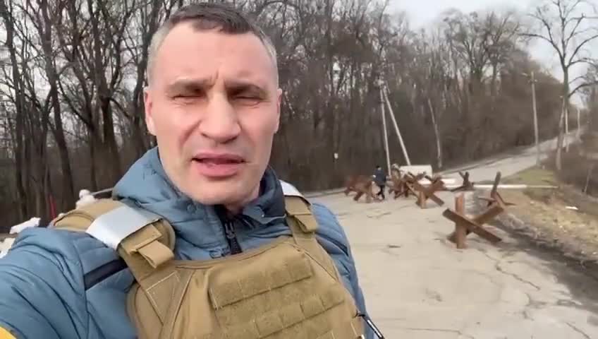 Kyiv Mayor Vitali Klitschko demonstrated how Kiev has strengthened itself to defend itself