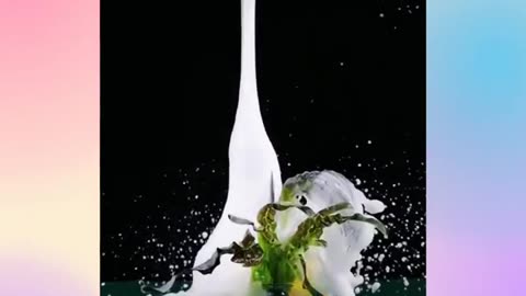 Slow Motion Water Art _Slow Motion Creativity __ Best Satisfying Video of the Year