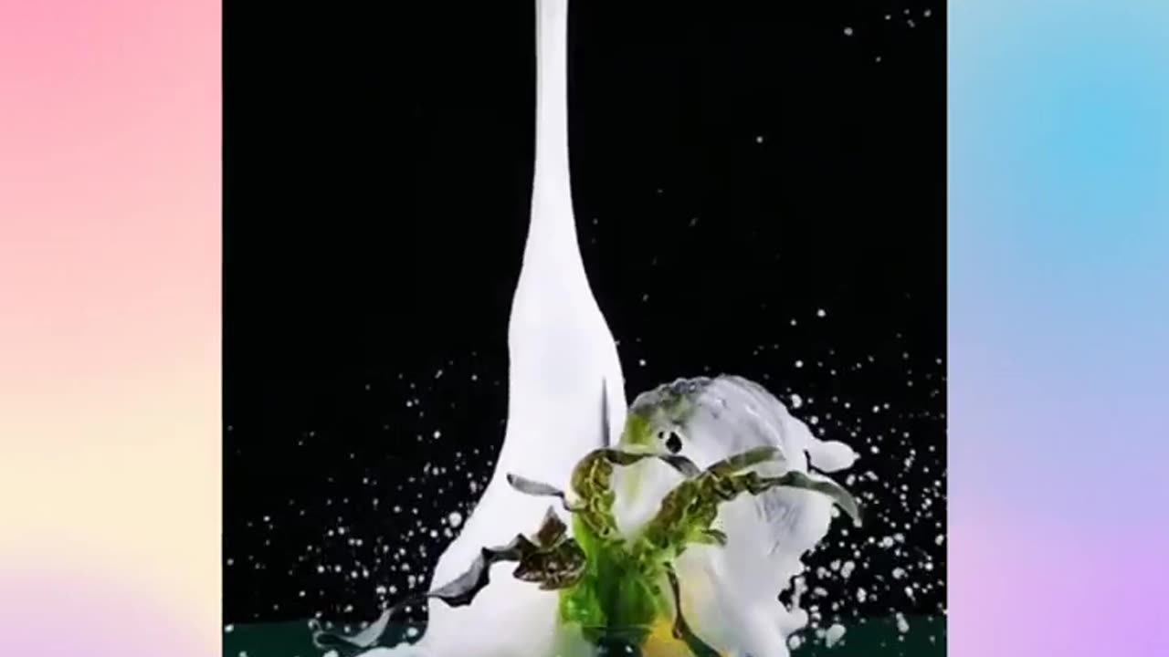 Slow Motion Water Art _Slow Motion Creativity __ Best Satisfying Video of the Year