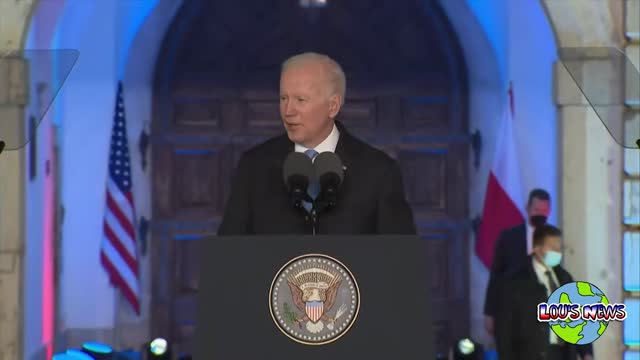 Biden gives speech to Poland 3/26/22