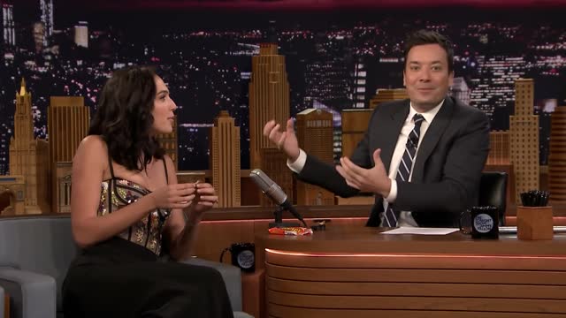 Gal Gadot Tries a Reese_s Peanut Butter Cup for the First Time